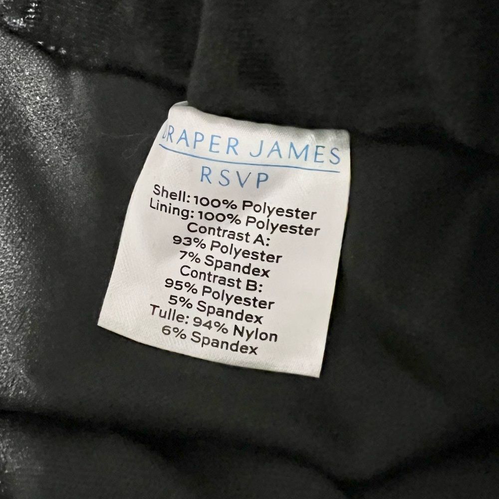 NWT Draper James Black Floral Velvet Burnout A-Line Skirt Holiday Tulle Size L - Picture 8 of 9